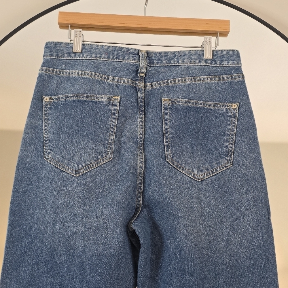 Pilcro Anthropologie The Joey High Rise Distressed Straight Jeans, Size 29 - Picture 10 of 14